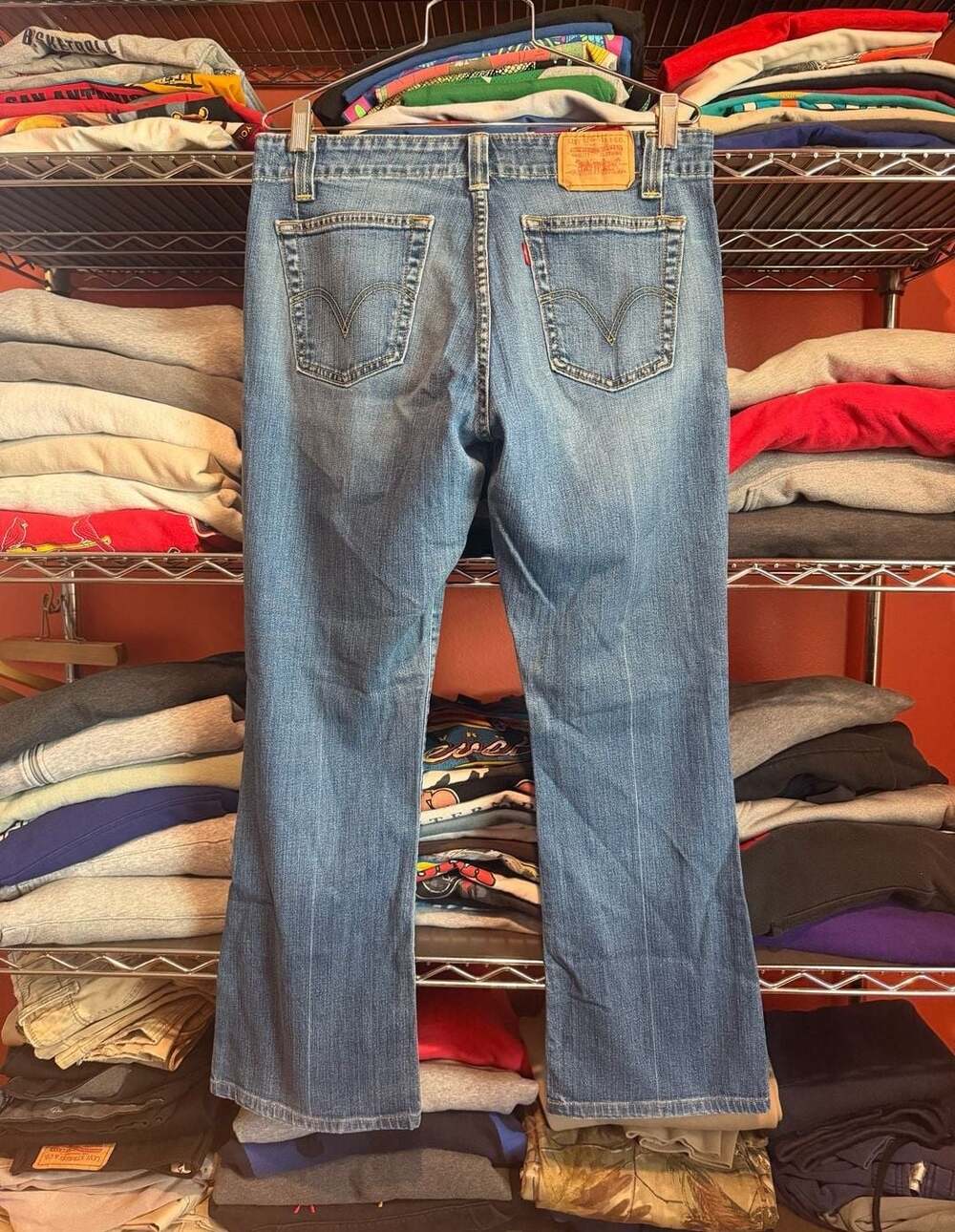 Y2K Levi's 525 Boot Cut Size 8M Blue Denim Jeans